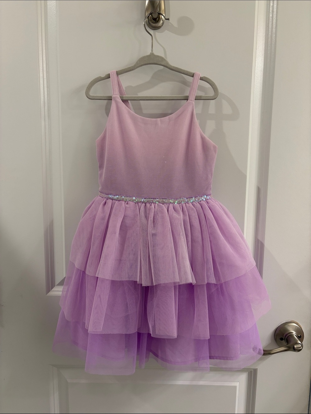Cat & Jack Lavender Layered Tulle Party Dress